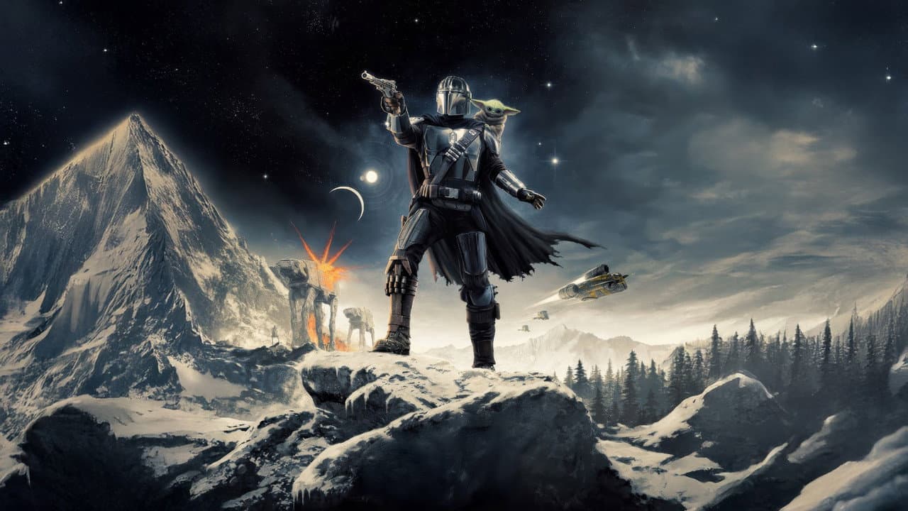 The Mandalorian and Grogu background